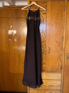 Vintage Cachet Brown Sequin Dress